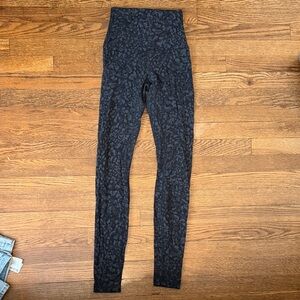 lululemon athletica Black animal Patterned Leggings